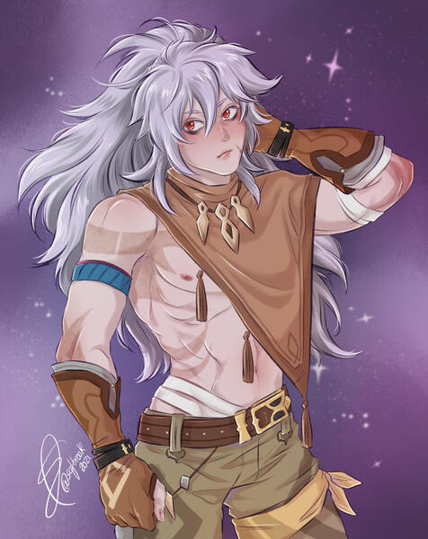 Razor: Half Body + Full Colour + Simple Background