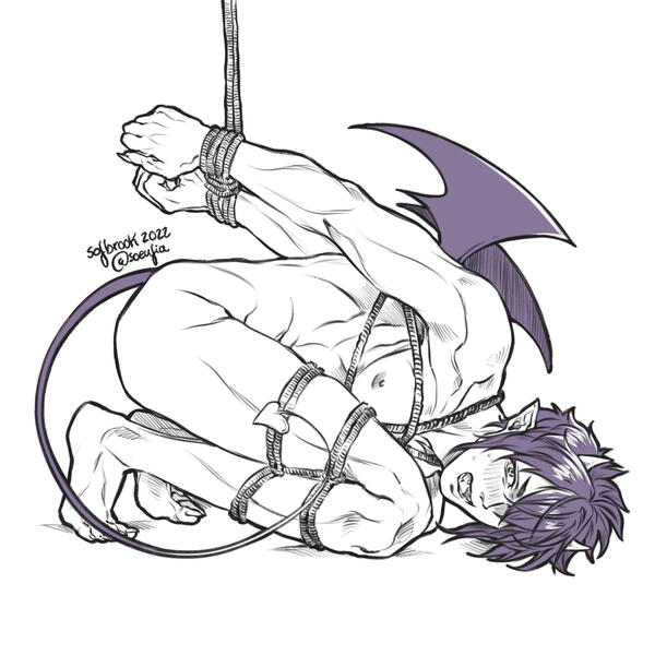 Morvay (NSFW): Full Body + Line Art